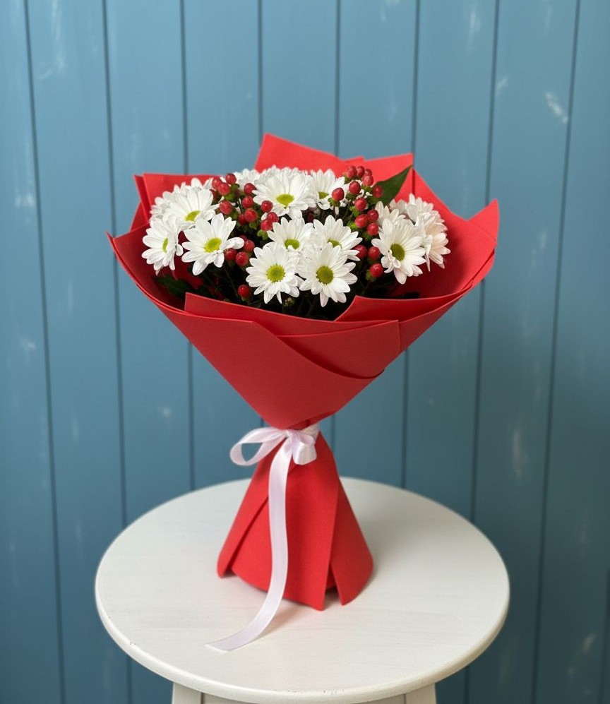 Букет цветов из: Хризантемы в Кожве