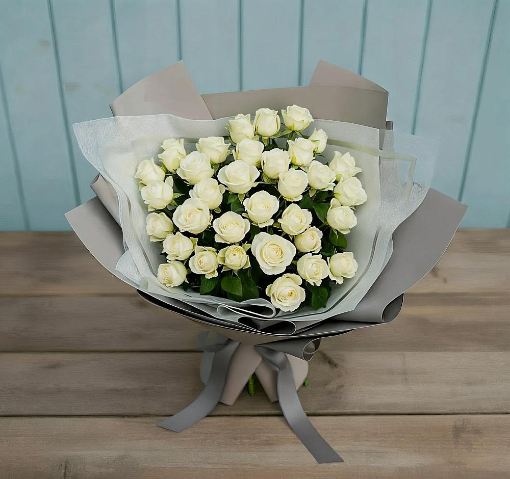 Букет Белоснежная нежность в Кожве