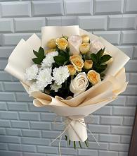 Букет цветов из:  Розы и Хризантемы в Кожве