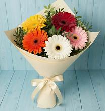 Букет цветов из:  Герберы в Кожве