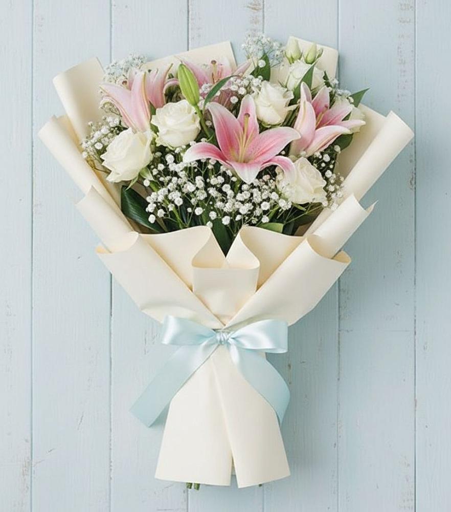 Букет цветов из: Лилии в Кожве