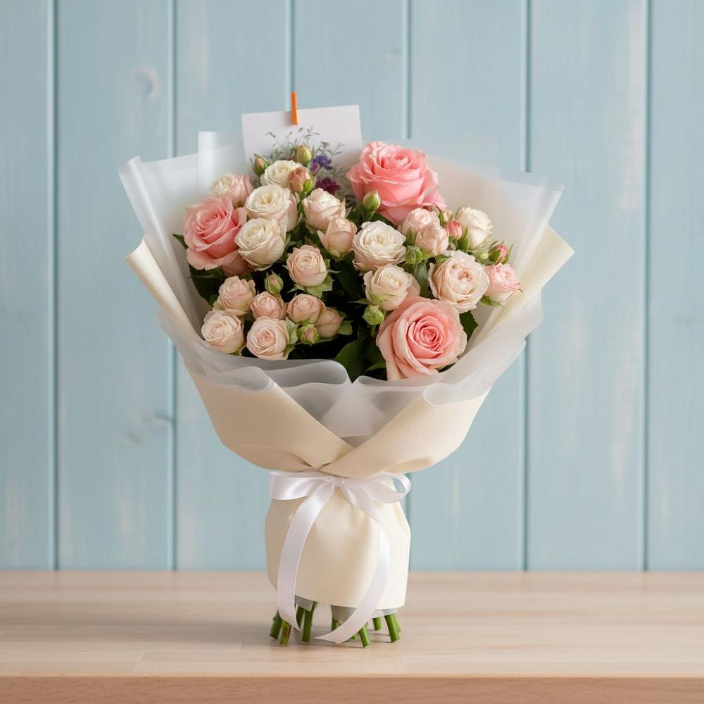 Букет цветов из: Розы в Кожве