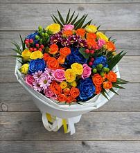 Букет цветов из:  Розы и Хризантемы в Кожве