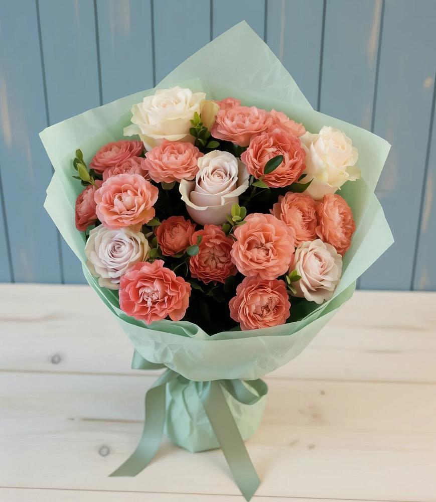 Букет цветов из: Розы в Кожве