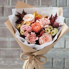 Букет цветов из:  Гвоздики, Хризантемы и Розы в Кожве