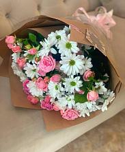 Букет цветов из:  Розы и Хризантемы в Кожве
