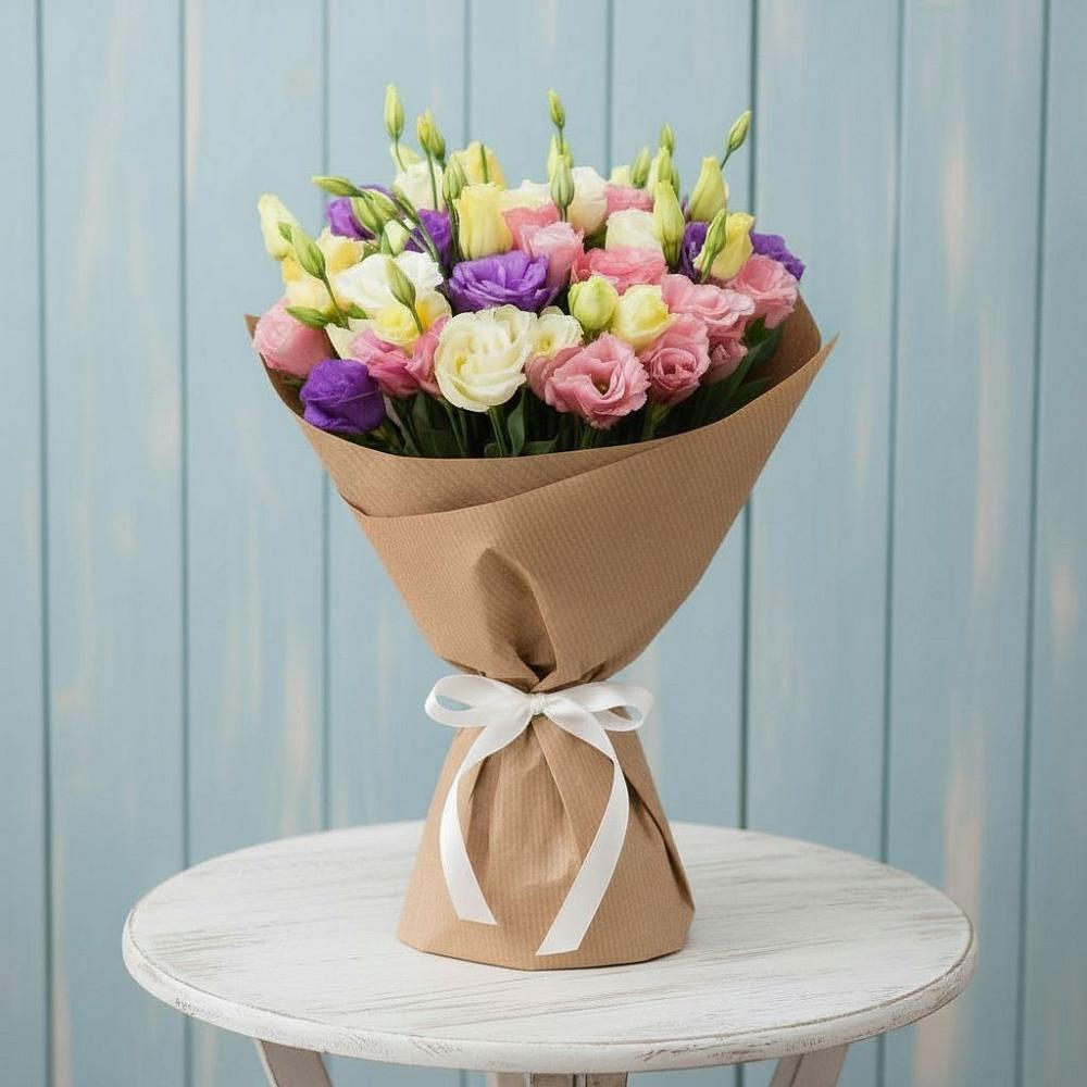 Букет цветов из: Лизиантусы в Кожве