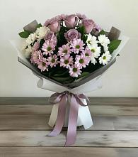 Букет цветов из:  Хризантемы и Розы в Кожве