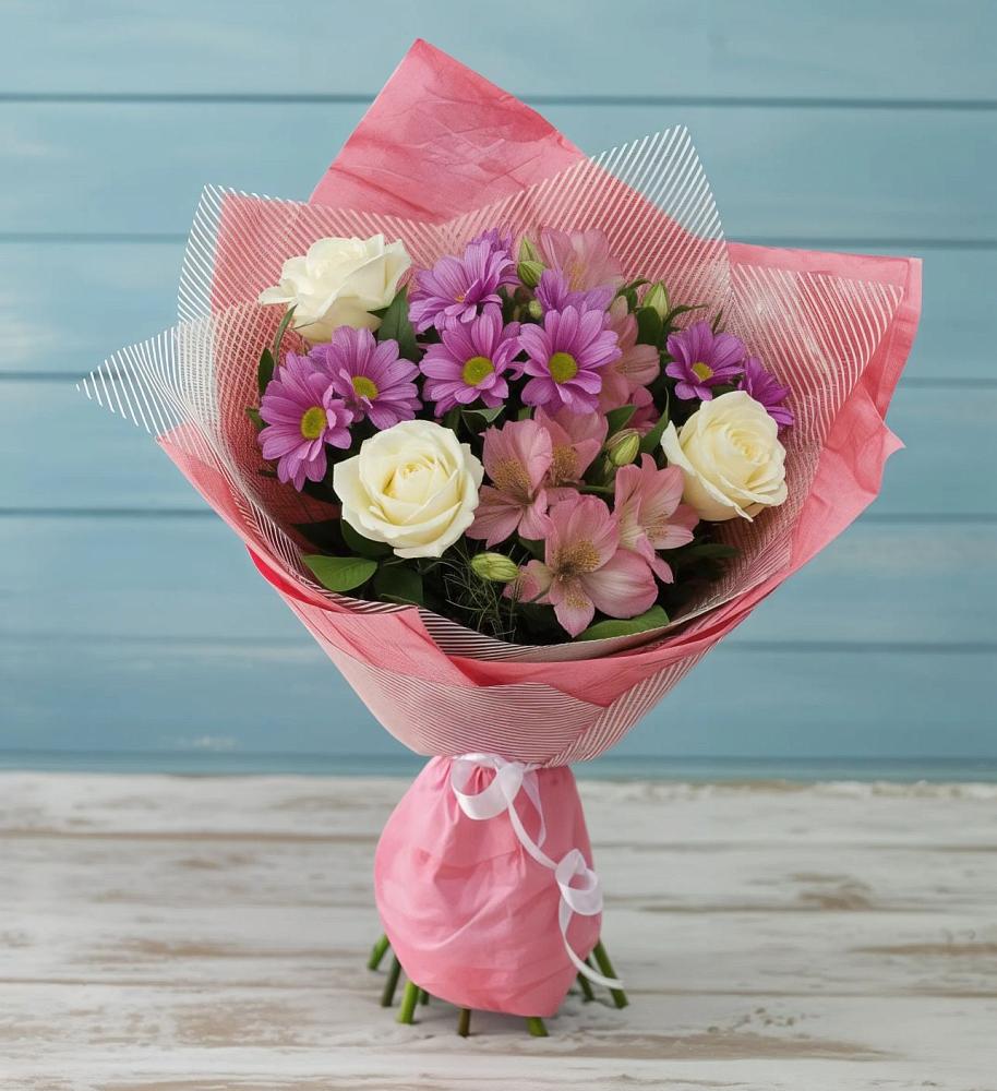 Букет цветов из: Герберы в Кожве