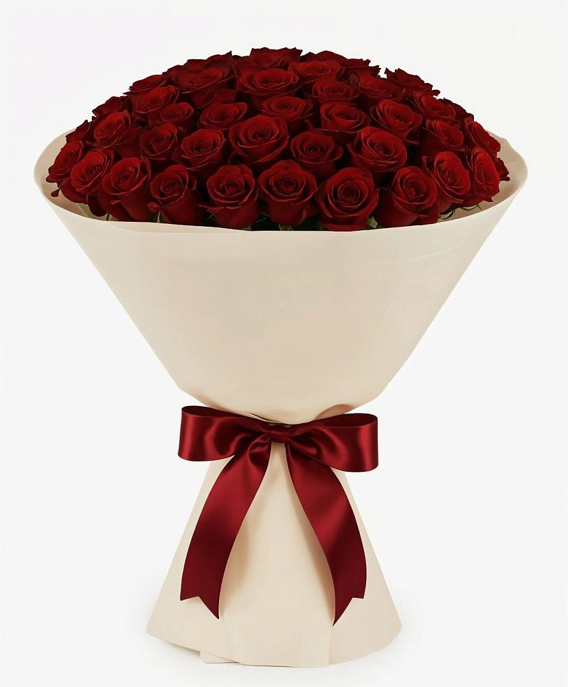 Букет 101 Бордовая роза Блэк Бакарра в Кожве