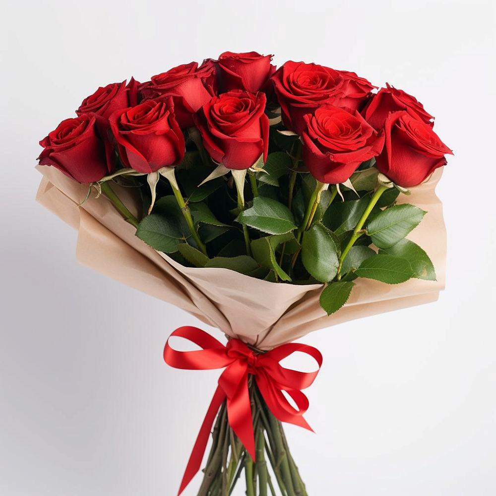 Букет 11 Красных роз Эдлесс Лав в Кожве