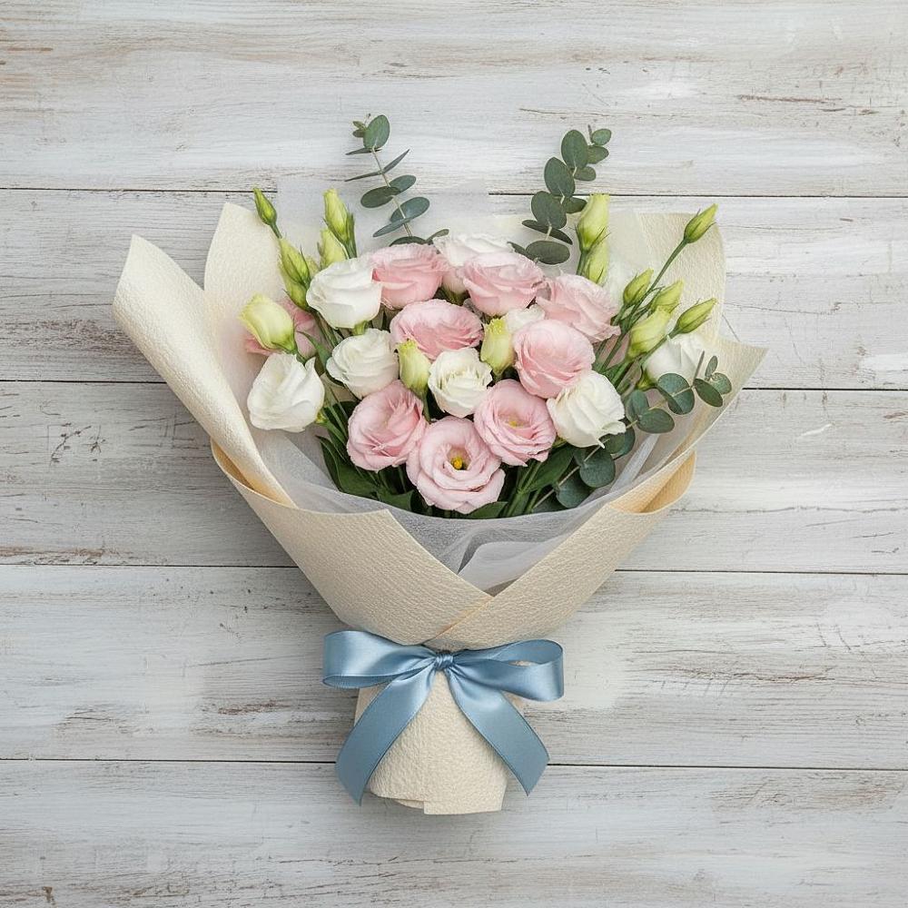 Букет цветов из: Лизиантусы в Кожве