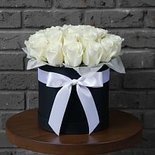 Цветочная композиция из Розы в шляпной коробке #REPLACE_PRED# Кожве